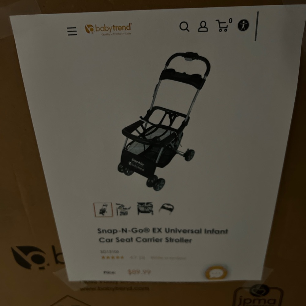 Infant car seat stroller
